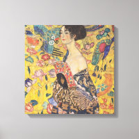 Gustav Klimt - Frau mit Fan