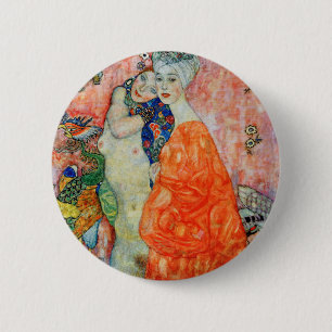 Gustav Klimt - Frauenfreunde Button