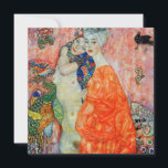 Gustav Klimt - Frauenfreunde Einladung<br><div class="desc">Freundinnen - Gustav Klimt,  Öl auf Leinwand,  1916-17 (1945 zerstört)</div>