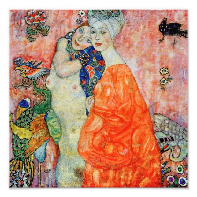 Gustav Klimt - Frauenfreunde Fotodruck (Vorne)