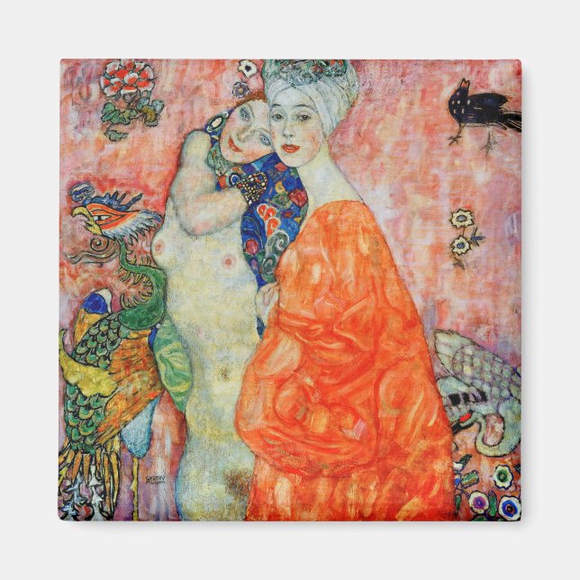 Gustav Klimt - Frauenfreunde Magnet (Vorne)