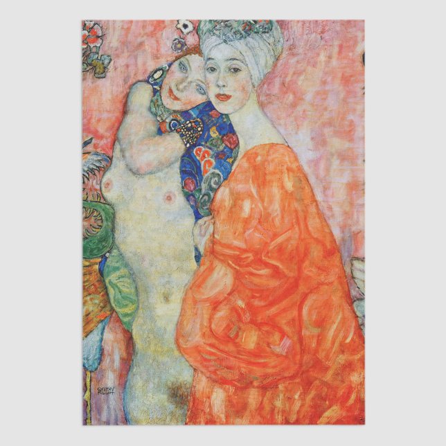 Gustav Klimt - Frauenfreunde Seidenpapier (Von Creator hochgeladen)