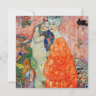 Gustav Klimt - Frauenfreundschaft Einladung