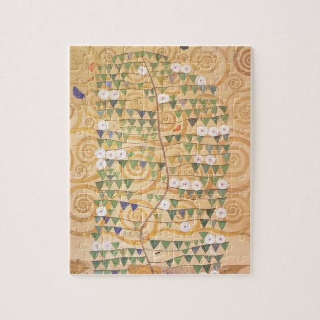 Gustav Klimt-Fries Baum des Lebens Puzzle (Vertikal)