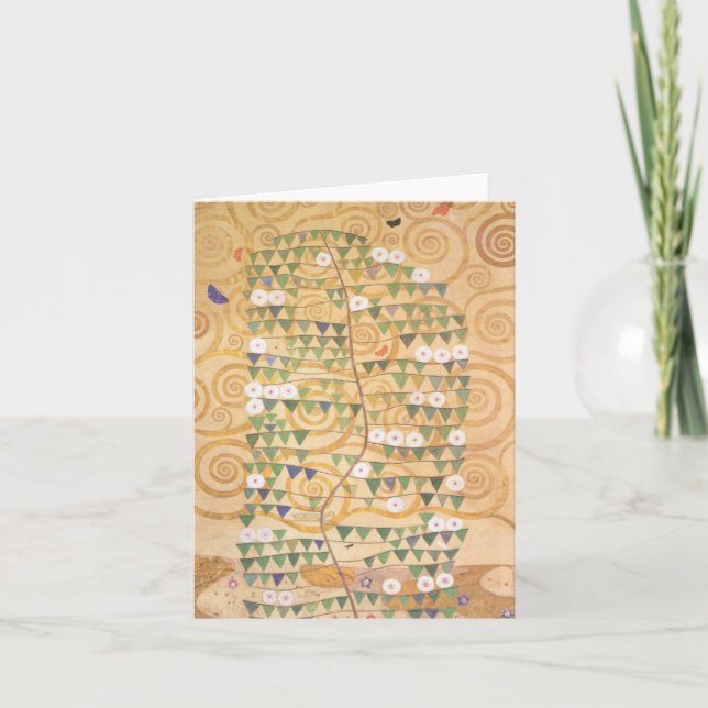Gustav Klimt Frieze Tree of Life Note Card Karte (Vorderseite)