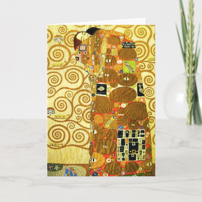 Gustav Klimt Fulfillment Grußkarte Karte (Vorderseite)