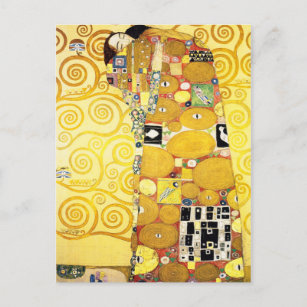 Gustav Klimt Fulfillment Lovers Kunstvoll wandern Postkarte