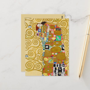 Gustav Klimt Fulfillment Nouveau Couple Postkarte