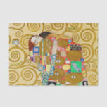Gustav Klimt Fulfillment Nouveau Couple Seidenpapier<br><div class="desc">Gustav Klimt, Fulfilment 1910-1911 Jugendstil-Paar mit Klimts charakteristischem, wirbelndes Design und schöner Goldmalerei.</div>