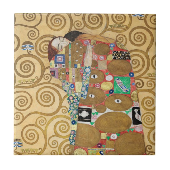 Gustav Klimt - Fulfillment, Stoclet Frieze Fliese (Vorderseite)