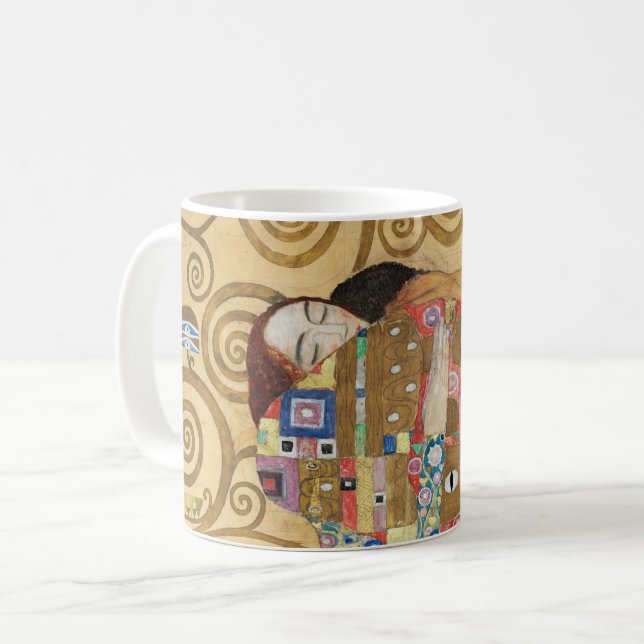 Gustav Klimt - Fulfillment, Stoclet Frieze Kaffeetasse (Vorderseite Links)