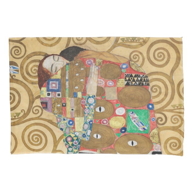 Gustav Klimt - Fulfillment, Stoclet Frieze Kissenbezug (Vorderseite)