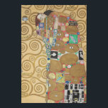 Gustav Klimt - Fulfillment, Stoclet Frieze Künstlicher Leinwanddruck<br><div class="desc">The Tree of Life,  Stoclet frize,  Fulfilment Lovers - Gustav Klimt,  Pappe,  1909</div>