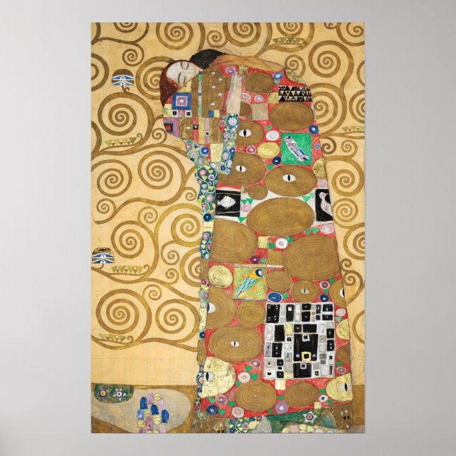 Gustav Klimt - Fulfillment, Stoclet Frieze Poster (Vorne)