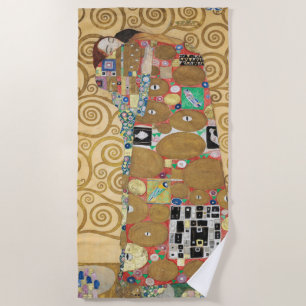 Gustav Klimt - Fulfillment, Stoclet Frieze Strandtuch