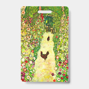 Gustav Klimt Garten mit Hühnern Ausweis