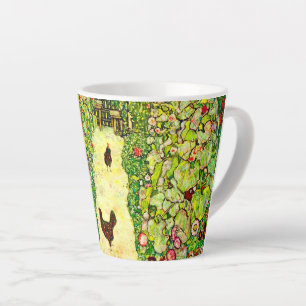 Gustav Klimt Garten mit Hühnern Milchtasse