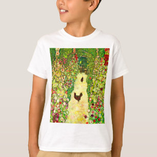 Gustav Klimt Garten mit Hühnern T-Shirt
