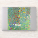 Gustav Klimt - Garten mit Sonnenblumen Aufkleber<br><div class="desc">Garten mit Sonnenblumen / Bauerngarten mit Sonnenblumen - Gustav Klimt in 1905-1906</div>