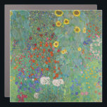 Gustav Klimt - Garten mit Sonnenblumen Auto Magnet<br><div class="desc">Garten mit Sonnenblumen / Bauerngarten mit Sonnenblumen - Gustav Klimt in 1905-1906</div>