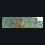 Gustav Klimt - Garten mit Sonnenblumen Autoaufkleber<br><div class="desc">Garten mit Sonnenblumen / Bauerngarten mit Sonnenblumen - Gustav Klimt in 1905-1906</div>
