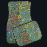 Gustav Klimt - Garten mit Sonnenblumen Autofußmatte<br><div class="desc">Garten mit Sonnenblumen / Bauerngarten mit Sonnenblumen - Gustav Klimt in 1905-1906</div>