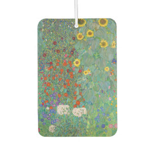 Gustav Klimt - Garten mit Sonnenblumen Autolufterfrischer