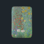Gustav Klimt - Garten mit Sonnenblumen Badematte<br><div class="desc">Garten mit Sonnenblumen / Bauerngarten mit Sonnenblumen - Gustav Klimt in 1905-1906</div>