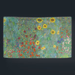 Gustav Klimt - Garten mit Sonnenblumen Banner<br><div class="desc">Garten mit Sonnenblumen / Bauerngarten mit Sonnenblumen - Gustav Klimt in 1905-1906</div>