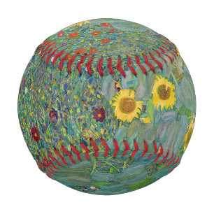 Gustav Klimt - Garten mit Sonnenblumen Baseball