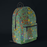 Gustav Klimt - Garten mit Sonnenblumen Bedruckter Rucksack<br><div class="desc">Garten mit Sonnenblumen / Bauerngarten mit Sonnenblumen - Gustav Klimt in 1905-1906</div>