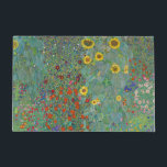 Gustav Klimt - Garten mit Sonnenblumen Fußmatte<br><div class="desc">Garten mit Sonnenblumen / Bauerngarten mit Sonnenblumen - Gustav Klimt in 1905-1906</div>
