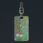 Gustav Klimt - Garten mit Sonnenblumen Gepäckanhänger<br><div class="desc">Garten mit Sonnenblumen / Bauerngarten mit Sonnenblumen - Gustav Klimt in 1905-1906</div>