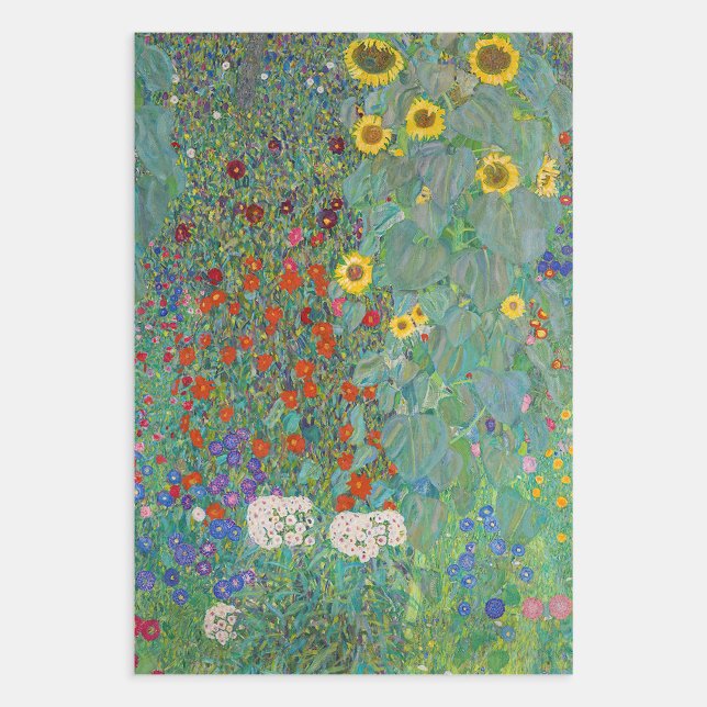 Gustav Klimt - Garten mit Sonnenblumen Geschenkpapier Set (Von Creator hochgeladen)