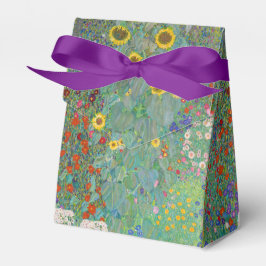 Gustav Klimt - Garten mit Sonnenblumen Geschenkschachtel