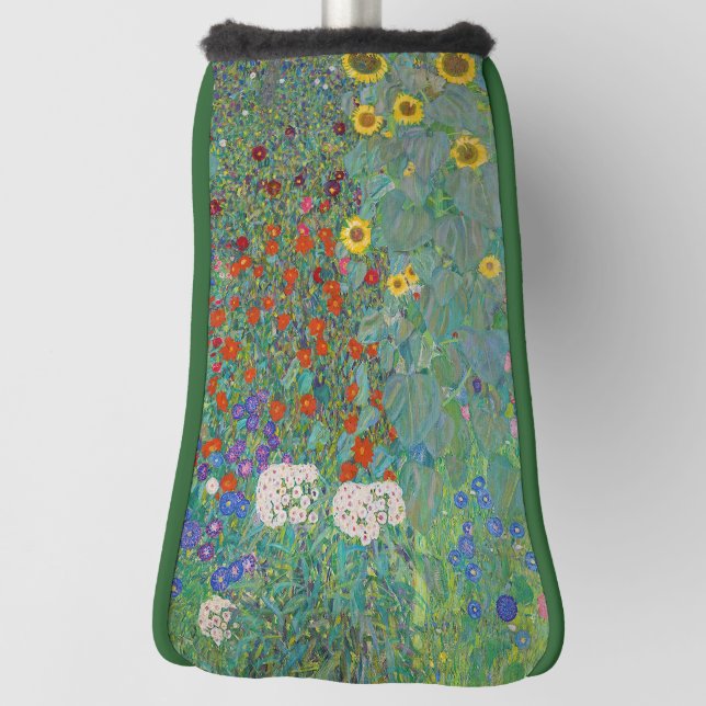 Gustav Klimt - Garten mit Sonnenblumen Golf Headcover (Rotieren 90)