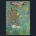 Gustav Klimt - Garten mit Sonnenblumen Klemmbrett<br><div class="desc">Garten mit Sonnenblumen / Bauerngarten mit Sonnenblumen - Gustav Klimt in 1905-1906</div>