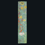 Gustav Klimt - Garten mit Sonnenblumen Kurzer Tischläufer<br><div class="desc">Garten mit Sonnenblumen / Bauerngarten mit Sonnenblumen - Gustav Klimt in 1905-1906</div>