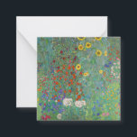 Gustav Klimt - Garten mit Sonnenblumen Mitteilungskarte<br><div class="desc">Garten mit Sonnenblumen / Bauerngarten mit Sonnenblumen - Gustav Klimt in 1905-1906</div>