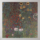 Gustav Klimt - Garten mit Sonnenblumen Poster<br><div class="desc">Gustav Klimt - Garten mit Sonnenblumen</div>