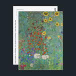 Gustav Klimt - Garten mit Sonnenblumen Postkarte<br><div class="desc">Garten mit Sonnenblumen / Bauerngarten mit Sonnenblumen - Gustav Klimt in 1905-1906</div>