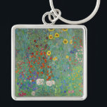 Gustav Klimt - Garten mit Sonnenblumen Schlüsselanhänger<br><div class="desc">Garten mit Sonnenblumen / Bauerngarten mit Sonnenblumen - Gustav Klimt in 1905-1906</div>