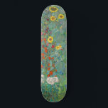 Gustav Klimt - Garten mit Sonnenblumen Skateboard<br><div class="desc">Garten mit Sonnenblumen / Bauerngarten mit Sonnenblumen - Gustav Klimt in 1905-1906</div>