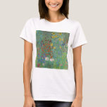 Gustav Klimt - Garten mit Sonnenblumen T-Shirt<br><div class="desc">Garten mit Sonnenblumen / Bauerngarten mit Sonnenblumen - Gustav Klimt in 1905-1906</div>