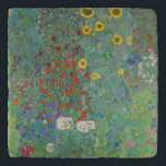 Gustav Klimt - Garten mit Sonnenblumen Töpfeuntersetzer<br><div class="desc">Garten mit Sonnenblumen / Bauerngarten mit Sonnenblumen - Gustav Klimt in 1905-1906</div>