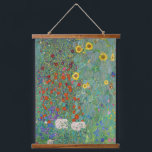 Gustav Klimt - Garten mit Sonnenblumen Wandteppich Mit Holzrahmen<br><div class="desc">Garten mit Sonnenblumen / Bauerngarten mit Sonnenblumen - Gustav Klimt in 1905-1906</div>