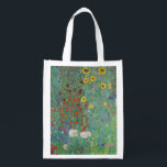 Gustav Klimt - Garten mit Sonnenblumen Wiederverwendbare Einkaufstasche<br><div class="desc">Garten mit Sonnenblumen / Bauerngarten mit Sonnenblumen - Gustav Klimt in 1905-1906</div>