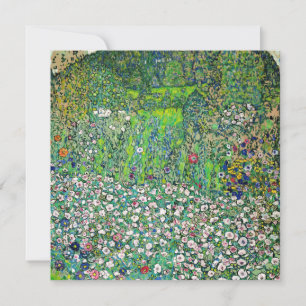 Gustav Klimt - Gartenbau und Bergbau Dankeskarte
