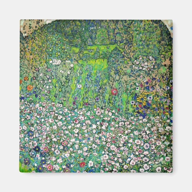 Gustav Klimt - Gartenbau und Bergbau Magnet (Vorne)