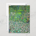 Gustav Klimt - Gartenbau und Bergbau Postkarte<br><div class="desc">Gartenlandschaft mit Hilltop - Gustav Klimt,  Öl auf Leinwand,  1916</div>